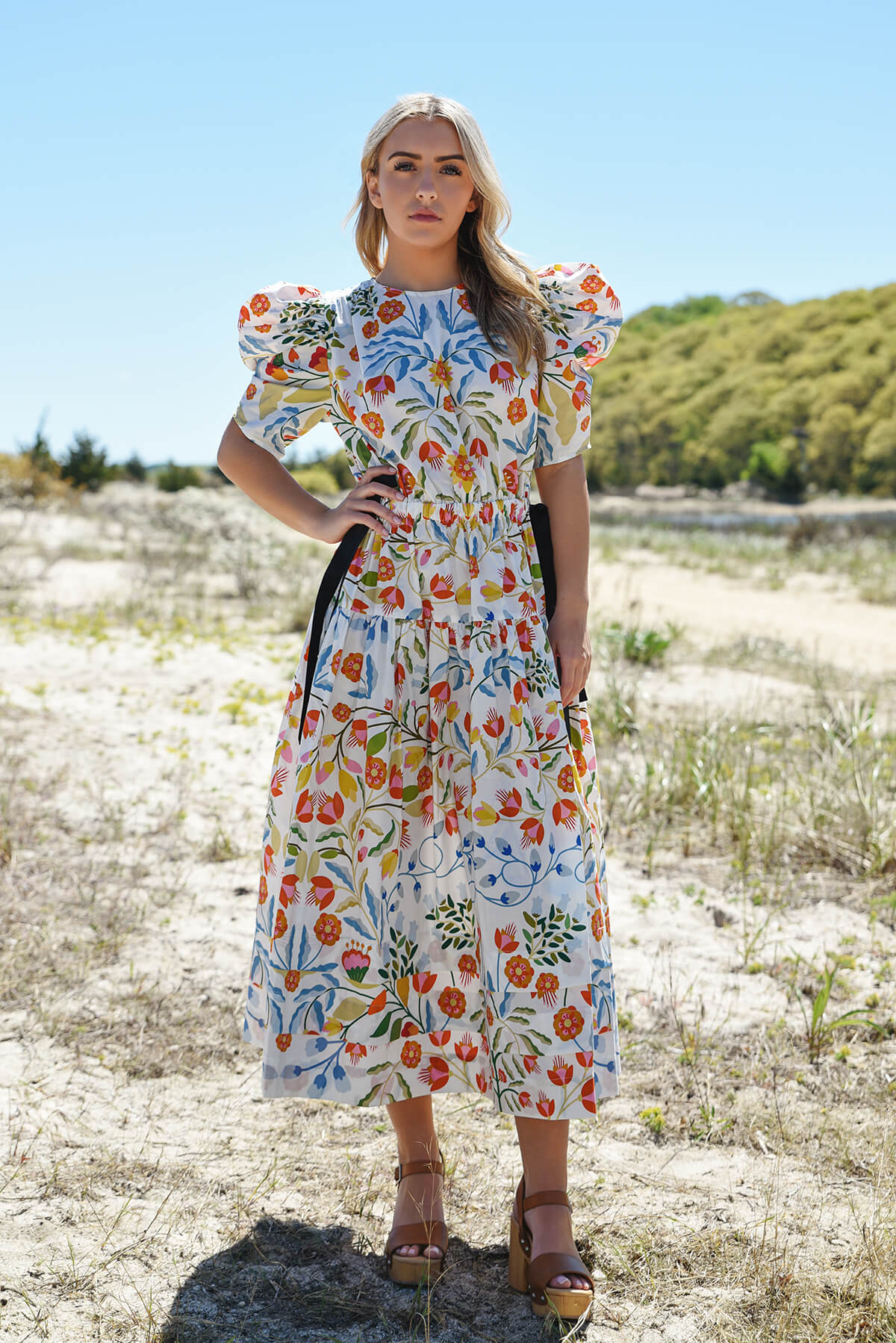 floral cotton dress
